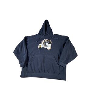VCU Rams Embroidered Hoodie Sweatshirt Unisex Sz L Cotton Pullover Long Sleeve
